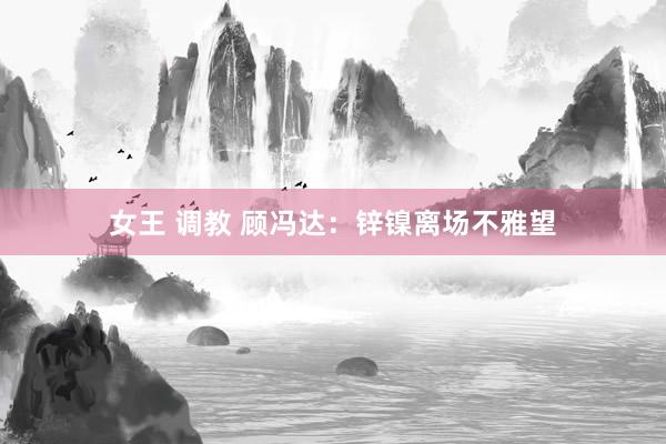 女王 调教 顾冯达：锌镍离场不雅望