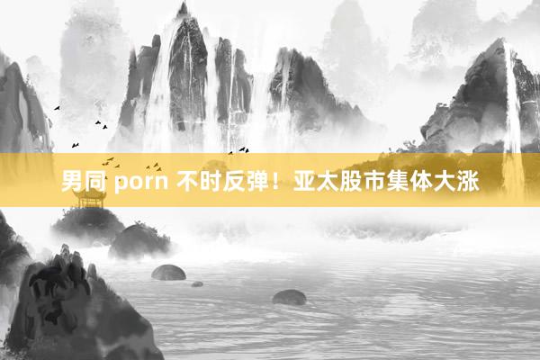 男同 porn 不时反弹！亚太股市集体大涨