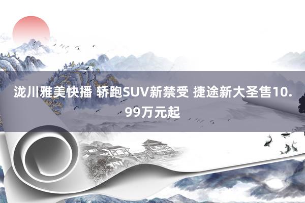 泷川雅美快播 轿跑SUV新禁受 捷途新大圣售10.99万元起