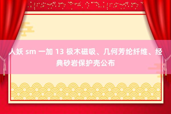 人妖 sm 一加 13 极木磁吸、几何芳纶纤维、经典砂岩保护壳公布