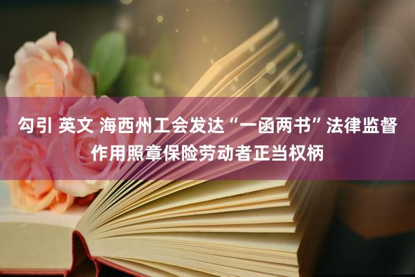 勾引 英文 海西州工会发达“一函两书”法律监督作用照章保险劳动者正当权柄