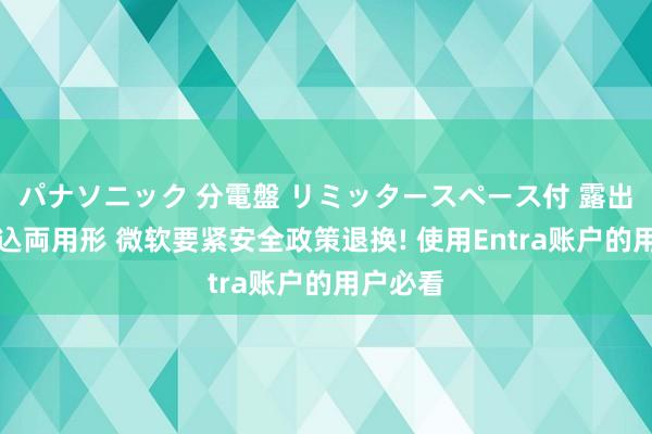 パナソニック 分電盤 リミッタースペース付 露出・半埋込両用形 微软要紧安全政策退换! 使用Entra账户的用户必看