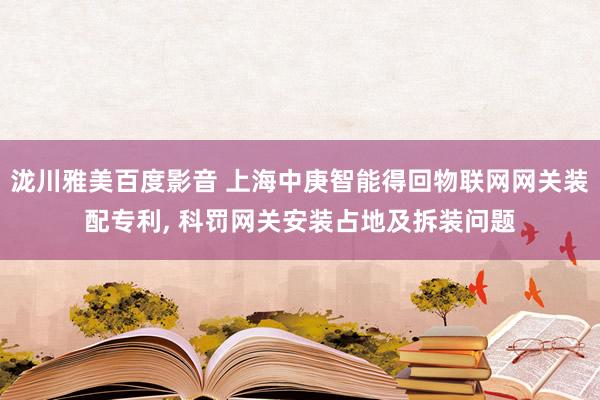 泷川雅美百度影音 上海中庚智能得回物联网网关装配专利， 科罚网关安装占地及拆装问题