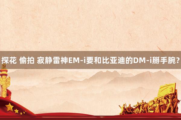 探花 偷拍 寂静雷神EM-i要和比亚迪的DM-i掰手腕？