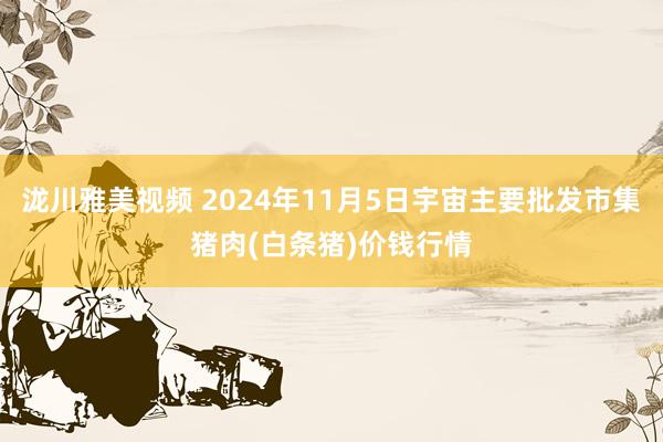 泷川雅美视频 2024年11月5日宇宙主要批发市集猪肉(白条猪)价钱行情