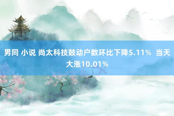 男同 小说 尚太科技鼓动户数环比下降5.11%  当天大涨10.01%