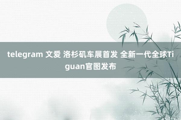 telegram 文爱 洛杉矶车展首发 全新一代全球Tiguan官图发布