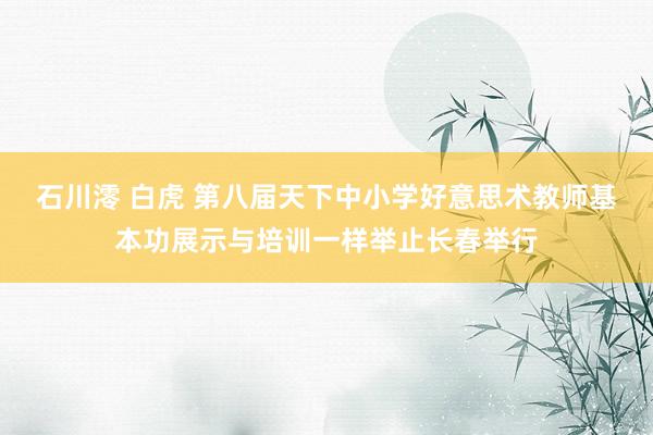 石川澪 白虎 第八届天下中小学好意思术教师基本功展示与培训一样举止长春举行